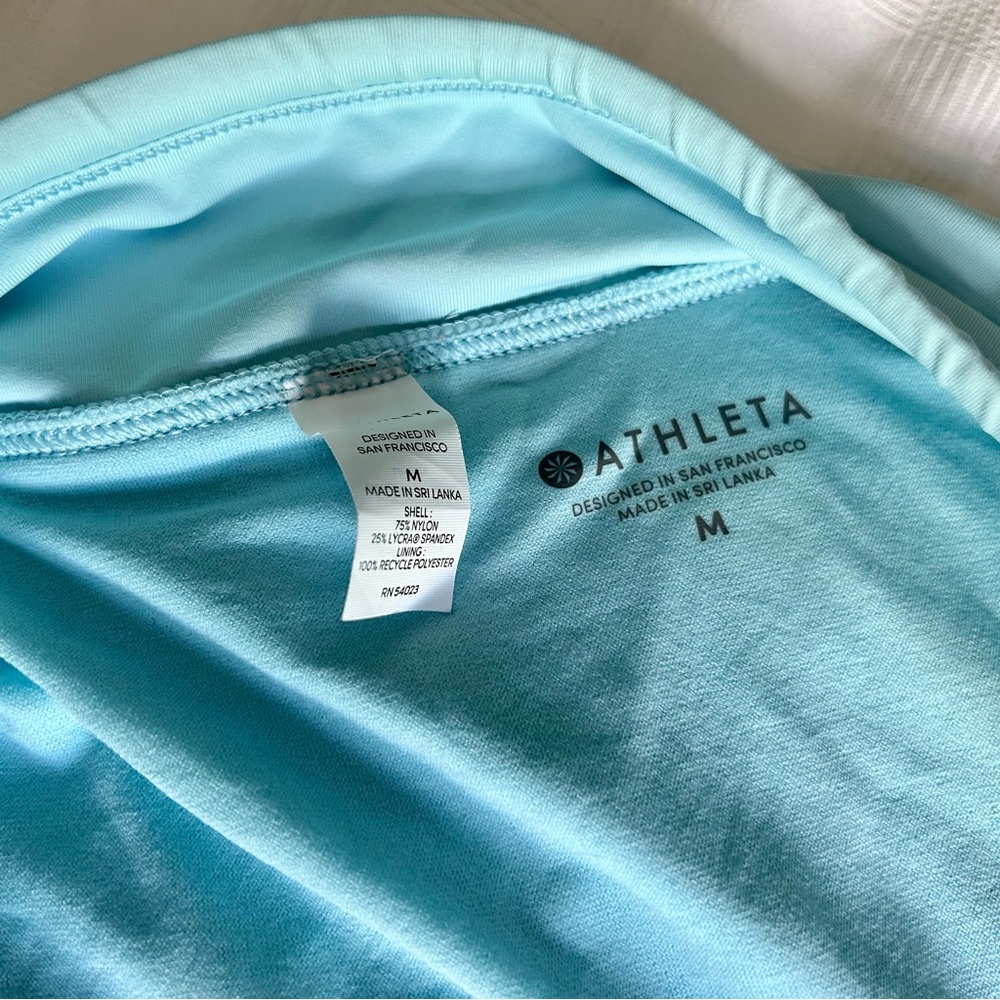 ATHLETA (SKY BLUE) Cross Strap Bikini TOP = SM | BOTTOM = MED - Picture 7 of 16